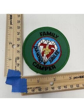 Boy Scout Family Camper Diamond Jubilee 75 Patch BSA Collectible